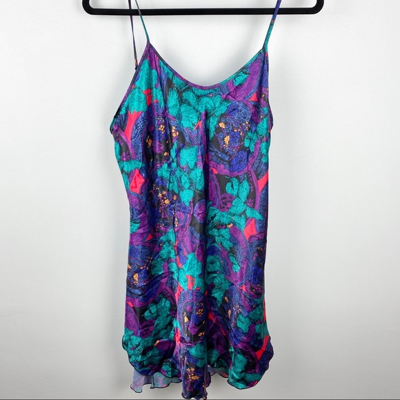 Vintage Floral Slip dress 80s 90s - Picture 2 of 6